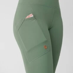 FJÄLLRÄVEN Abisko Tights Damen Trekking Hose Leggings 614 - Patina Green XXS Abisko Tights Damen Trekking Hose Leggings -Angebote Abenteuer Set Store ABISKO TIGHTS W 13 1280x1280