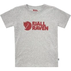 FJÄLLRÄVEN Kids Logo T-Shirt 020-999 - Grey-Melange 134 Kids Logo T-Shirt