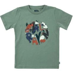 FJÄLLRÄVEN Kids Forest Findings T-Shirt 614 - Patina Green 134 Kids Forest Findings T-Shirt
