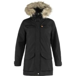 FJÄLLRÄVEN Nuuk Damen Parka 550 - Black M Nuuk Damen Parka