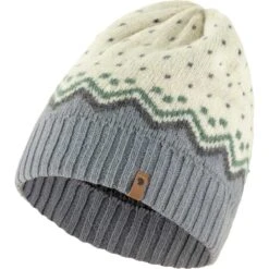 FJÄLLRÄVEN Strickmütze Övik Knit Hat Unisex 113 - Chalk White Strickmütze Övik Knit Hat