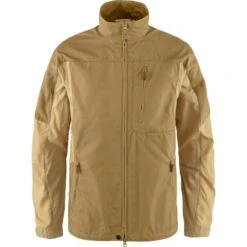 FJÄLLRÄVEN Övik Stencollar Herren Jacke 232-196 Buckwheat Brown-Dune Beige L Övik Stencollar Herren Jacke