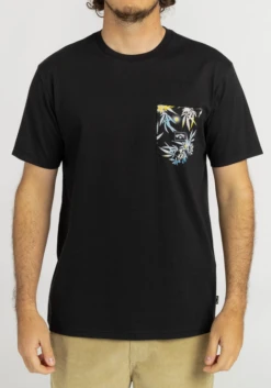 Billabong Team Pocket SS Herren T-Shirt Black 0019 - Black S Team Pocket SS Herren T-Shirt Black