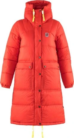 FJÄLLRÄVEN Expedition Long Down Damen Parka XXS, True Red, Damen Expedition Long Down Damen Parka