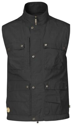 FJÄLLRÄVEN Reporter Lite Vest, Praktische Herren Weste S, Dark Grey, Herren Reporter Lite Vest, Praktische Herren Weste