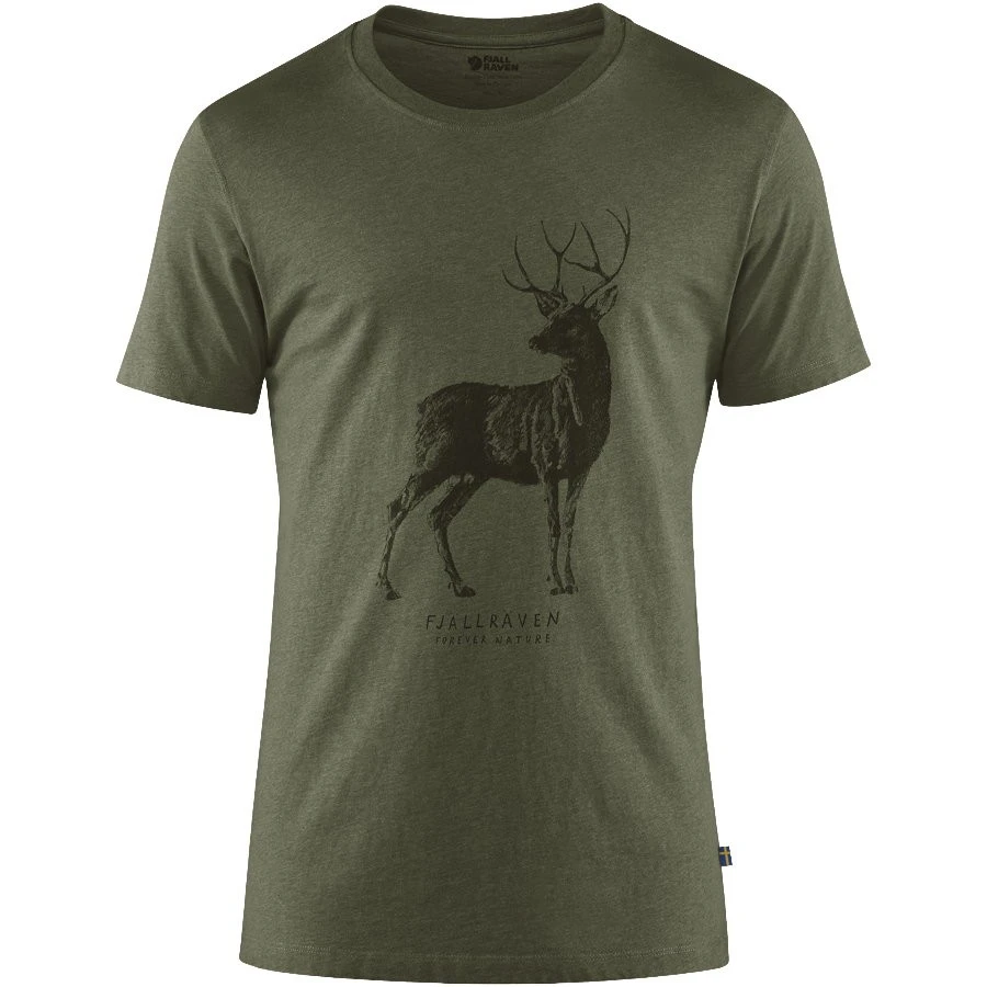 FJÄLLRÄVEN Deer Print T-Shirt M XS, Tarmac, Herren Deer Print T-Shirt M 3 FJÄLLRÄVEN Deer Print T-Shirt M XS, Tarmac, Herren Deer Print T-Shirt M