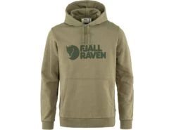 FJÄLLRÄVEN Logo Herren Hoodie 622 - Light Olive M Logo Herren Hoodie