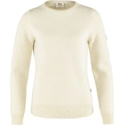 FJÄLLRÄVEN Övik Structure Damen Sweater XS, Chalk White, Damen Övik Structure Damen Sweater