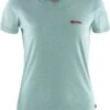 FJÄLLRÄVEN Logo Damen T-Shirt M, Clay Blue-Melange, Damen Logo Damen T-Shirt -Angebote Abenteuer Set Store fjallraven logo t shirt w 83509 563 999 clay blue melange 3 1280x1280