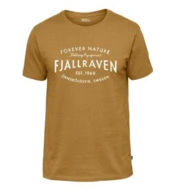 FJÄLLRÄVEN Herren T-Shirt Est. 1960 S, Acorn, Herren Herren T-Shirt Est. 1960