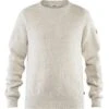 FJÄLLRÄVEN Greenland Re-Wool Crew-Neck Herren Strick-Pullover XS, Chalk White, Herren Greenland Re-Wool Crew-Neck Herren Strick-Pullover