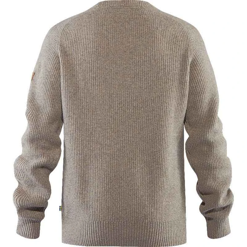 FJÄLLRÄVEN Greenland Re-Wool Crew-Neck Herren Strick-Pullover XS, Chalk White, Herren Greenland Re-Wool Crew-Neck Herren Strick-Pullover 6 FJÄLLRÄVEN Greenland Re-Wool Crew-Neck Herren Strick-Pullover XS, Chalk White, Herren Greenland Re-Wool Crew-Neck Herren Strick-Pullover – Bild 4