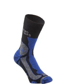 Hanwag Merino Trek Socke Black/Royal Blue|39 - 41|Unisex Merino Trek Socke