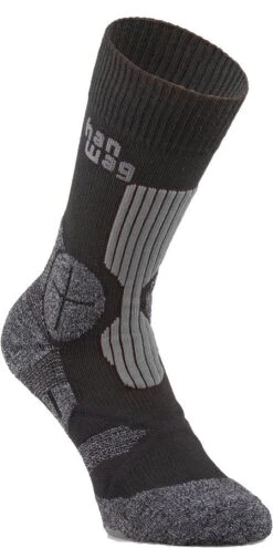 Hanwag Trek Socke Asphalt/Red|36 - 38|Unisex Trek Socke