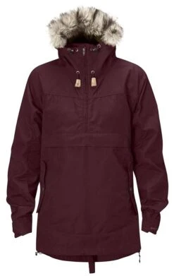 FJÄLLRÄVEN Iceland Damen Anorak XXS, Dark Garnet, Damen Iceland Damen Anorak